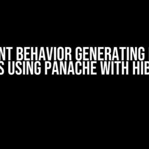 Different Behavior Generating Related Entities Using Panache with Hibernate