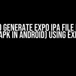 How to Generate Expo IPA File for iOS (Like APK in Android) Using Expo EAS