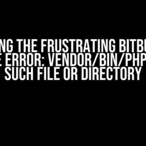 Solving the Frustrating Bitbucket Pipeline Error: vendor/bin/phpunit: No such file or directory