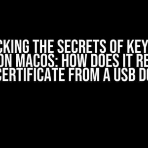 Unlocking the Secrets of Keychain Access on MacOS: How Does it Recognize an EV Certificate from a USB Dongle?